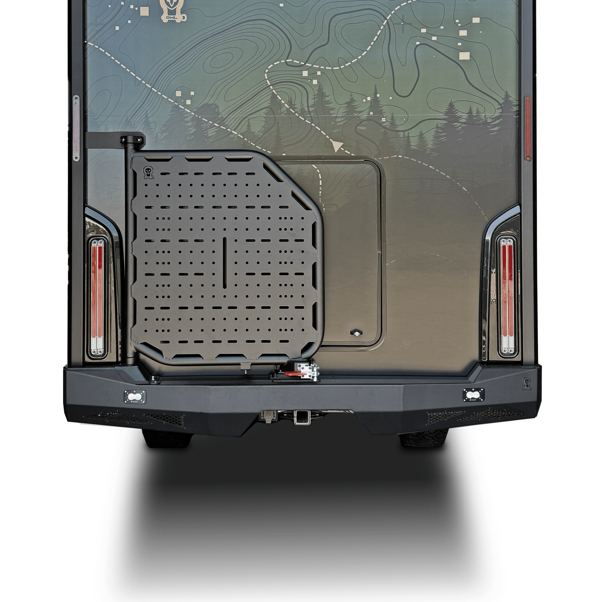 Teton Sprinter Ekko Swing-out Carrier: Box, Bike or Tire - Owl Outdoor