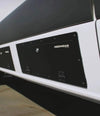 Universal Sprinter Storage Locker mounted on a Sprinter van in matte black finish.