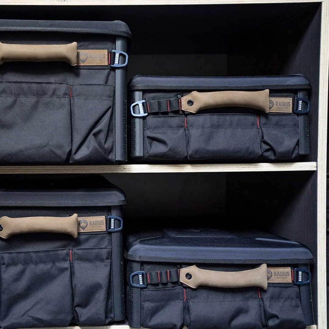 Gear Box 3500 rugged storage solution with handles, compact for tight spaces.