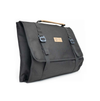 Large utility organizer with layered compartments and MOLLE-style loops in black.