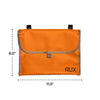 3L Pocket Modular Utility Pouch in orange designed for gear box and tote, measuring 8x11 inches.