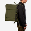 70L Storage Bag worn by person showcasing durability and utility.