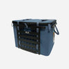 RUX Molle Panel attached to a blue storage box, designed for durability and utility in adventure setups.