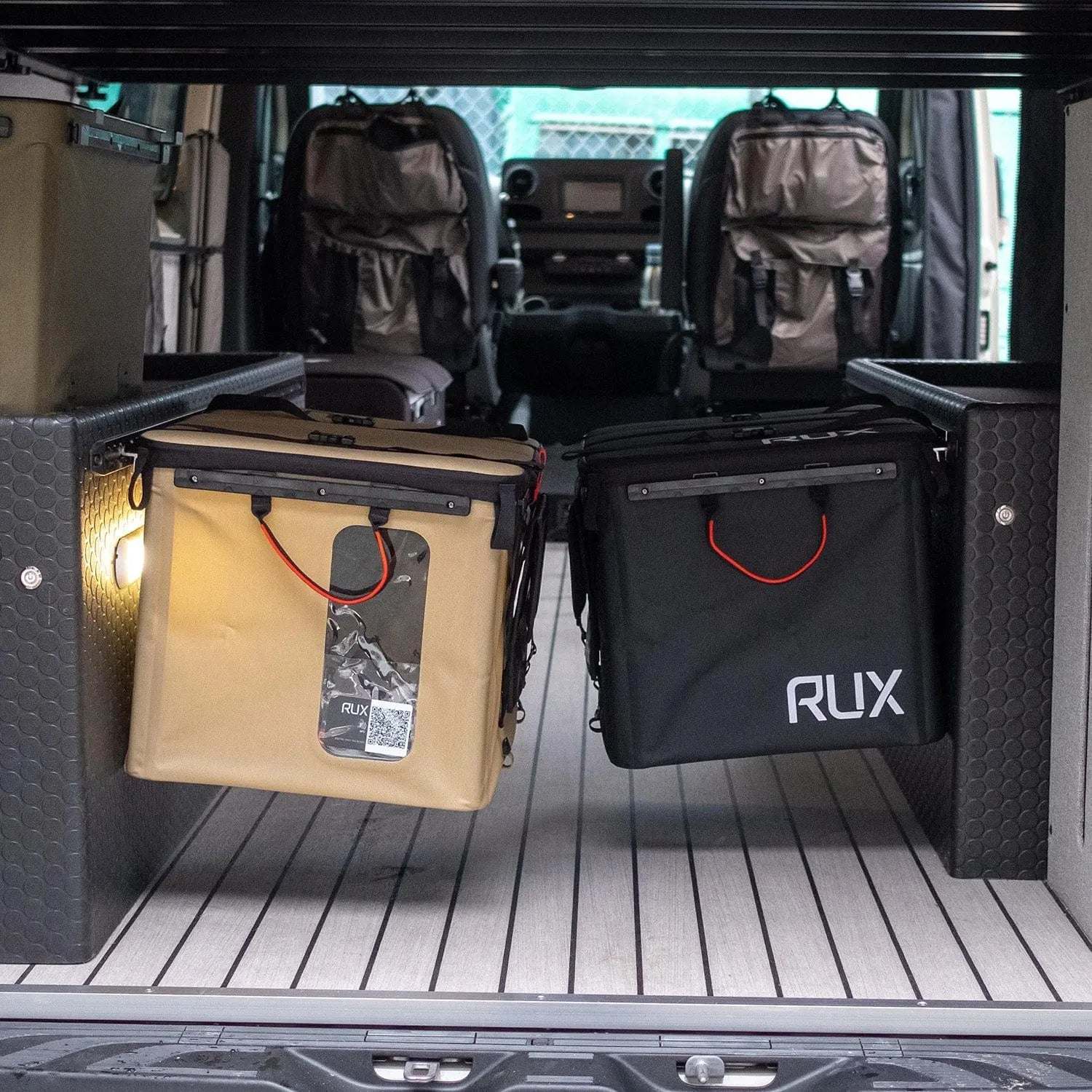 Utility hooks for vehicle storage, designed for durability and integration with overland setups.