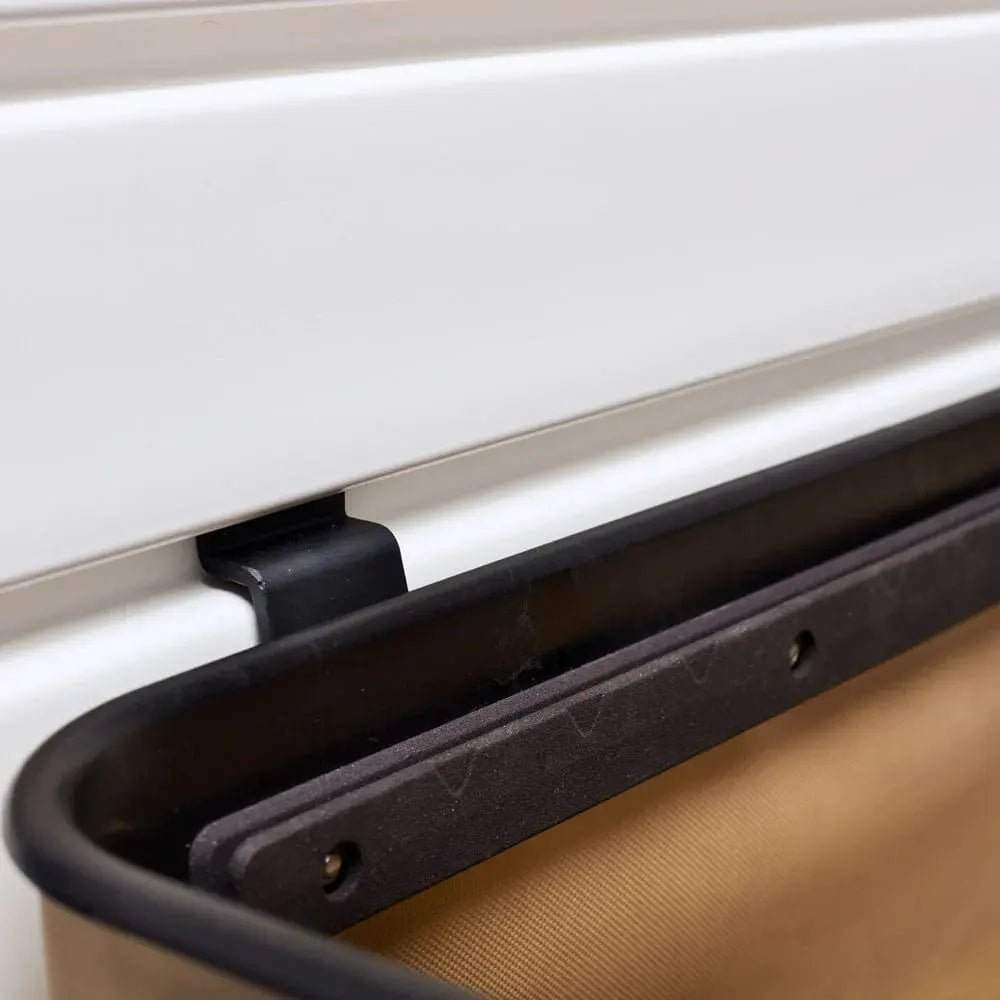 Utility hooks for rugged adventure use and seamless integration in overland setups.