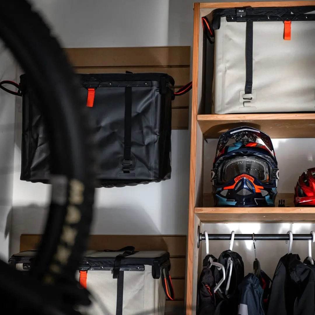Utility Hooks for organizing gear in an adventure-ready setup.