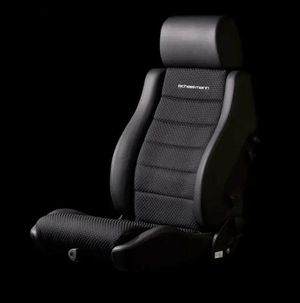 Vario F Cloth Seats for Sprinter in durable black material with ergonomic design.