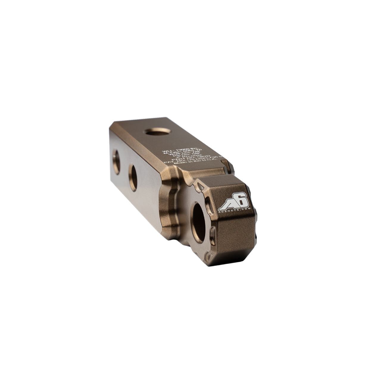 Shackle Block 2-inch Hitch Link billet aluminum recovery attachment for 2-inch receiver