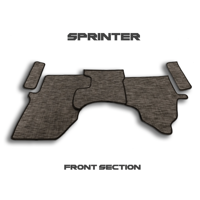 Sprinter front floor mats set 2019+ with precision fit and durable design