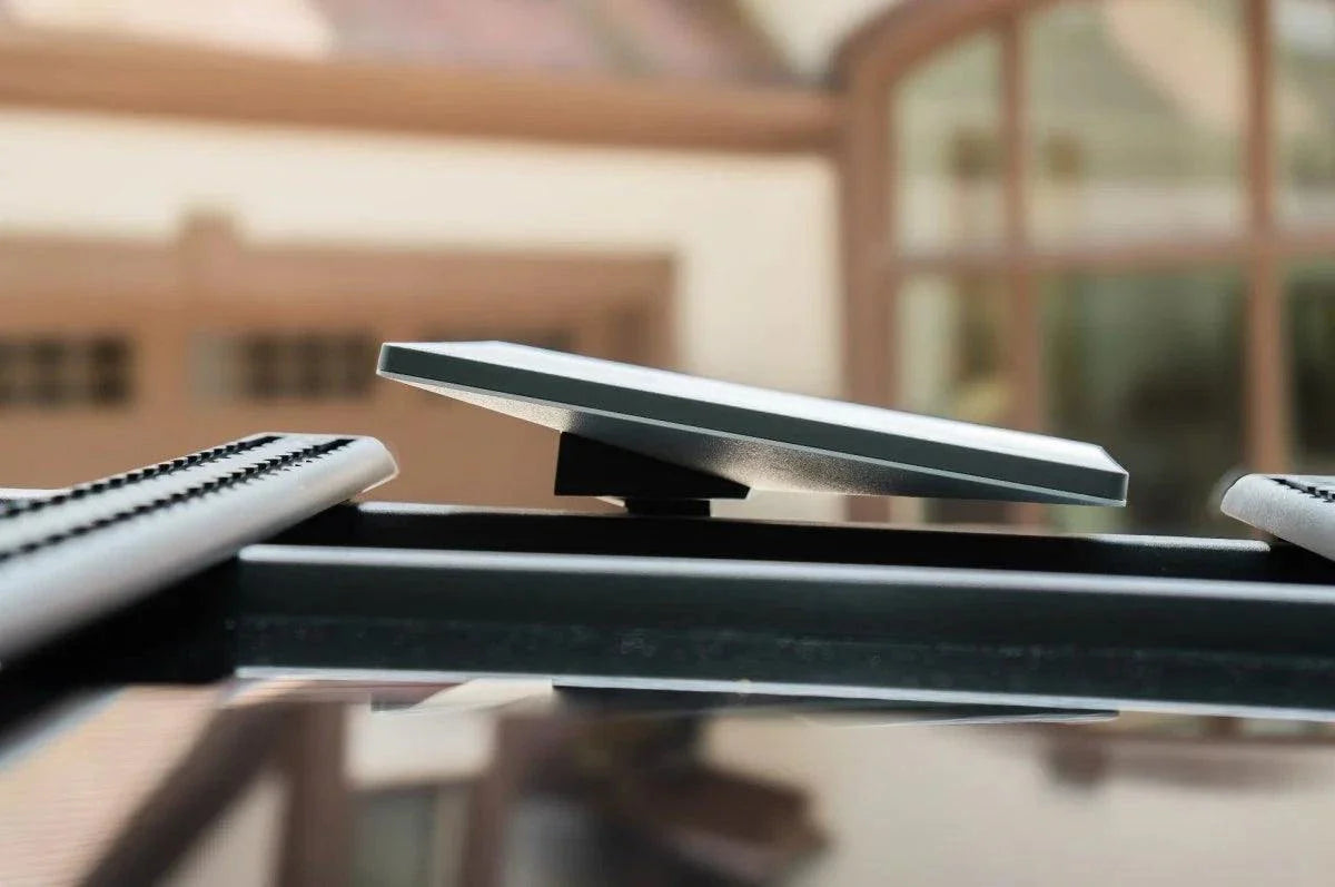Starlink Mini Roof mount securely installed on Grenadier roof rails with a low-profile, weatherproof aluminum design.