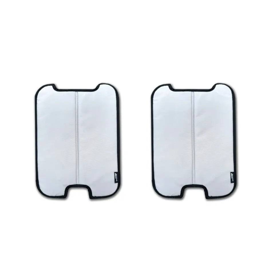 Safari Insulated Window Shades for INEOS Grenadier displaying two durable shades designed for adventure vehicles.