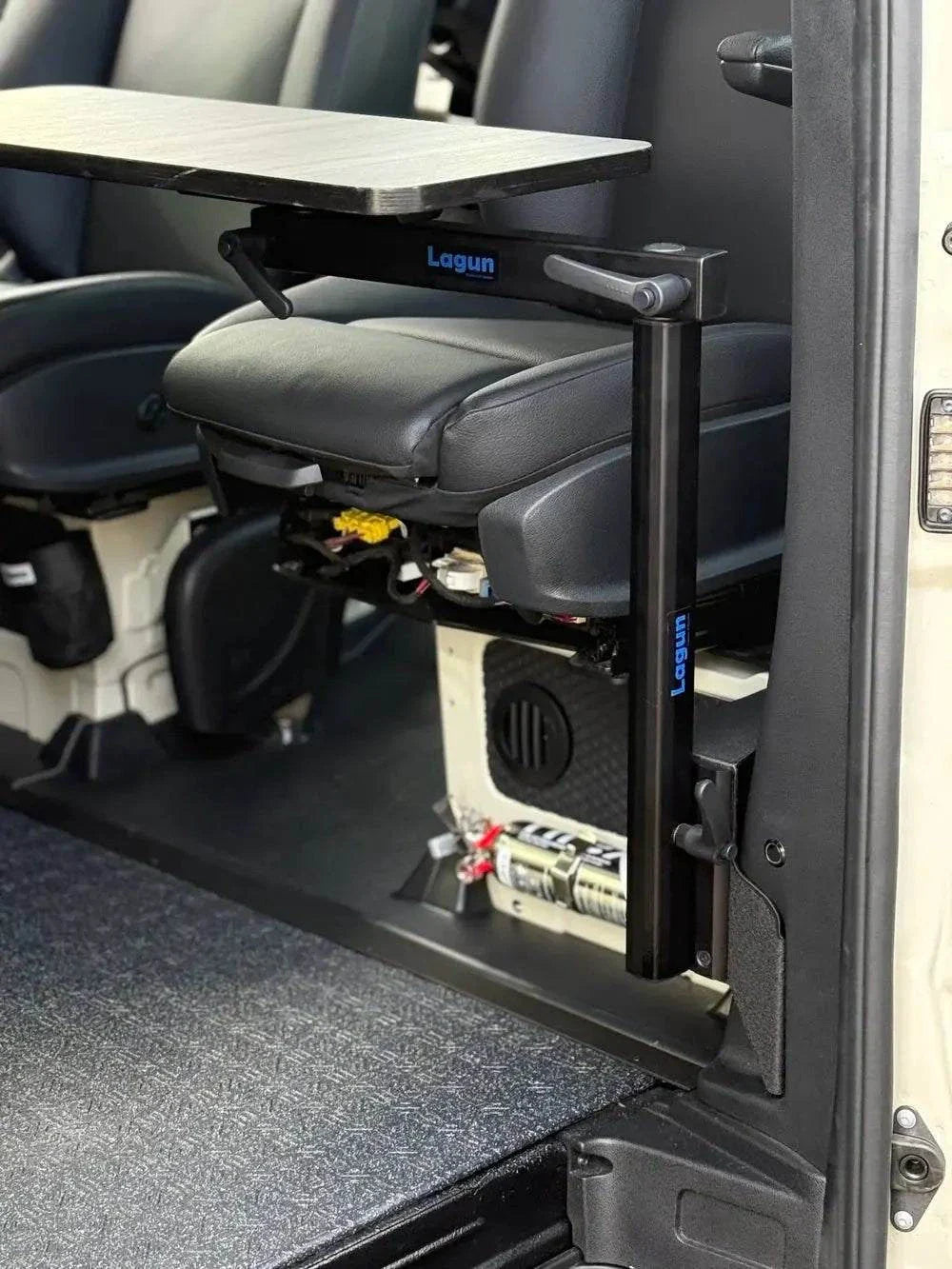 B-Pillar Mount for Sprinter van interior setup with durable and sleek design.