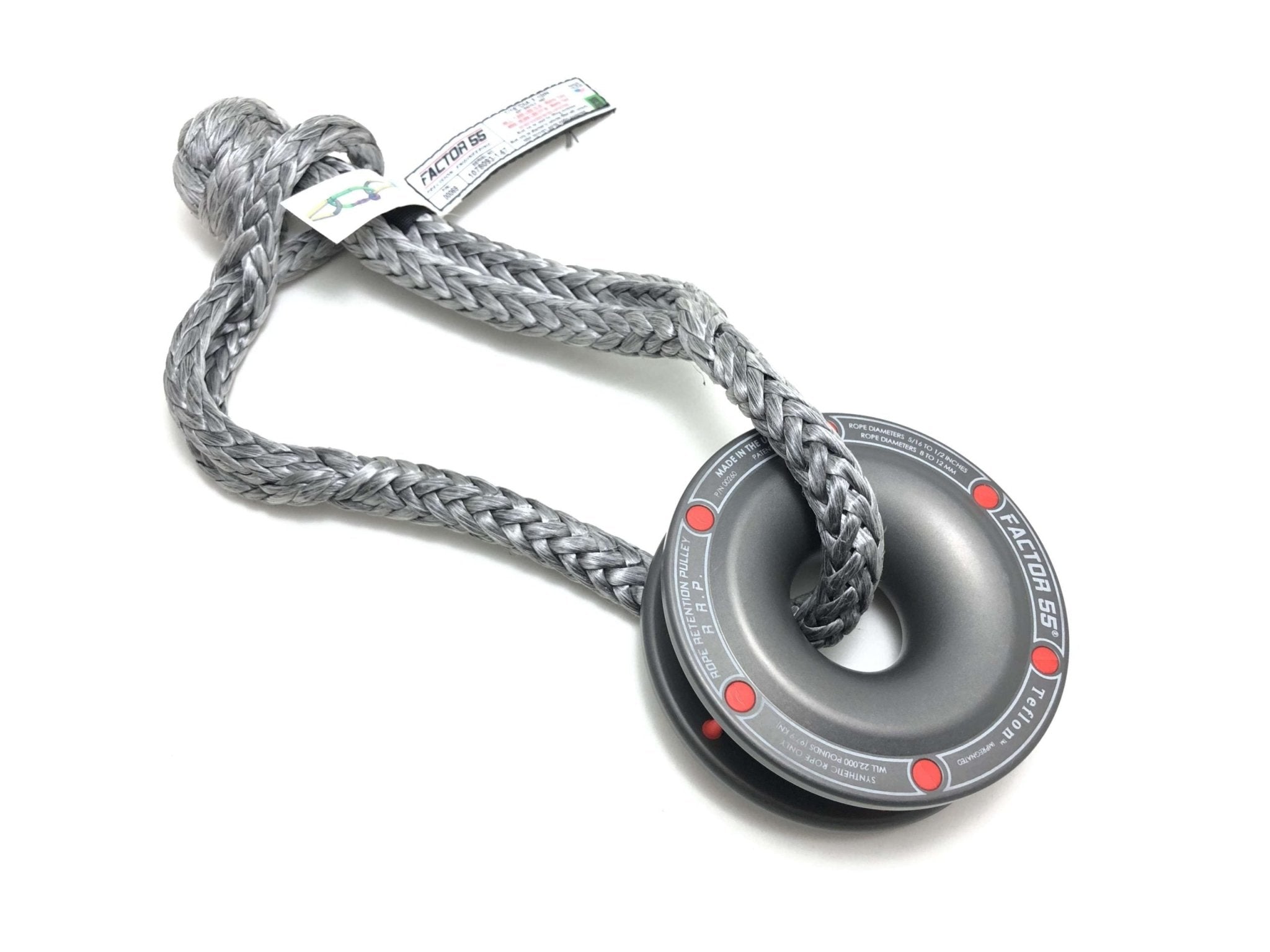 Rope Retention Pulley + Soft Shackle Combo, USA Made