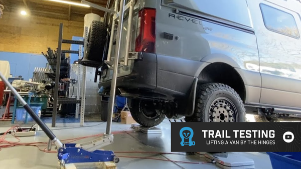Testing Owl Carriers: Lifting a Sprinter Van By the Hinges - Owl Outdoor