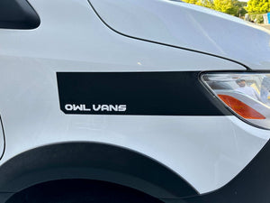 Sprinter van with an Owl vans decal