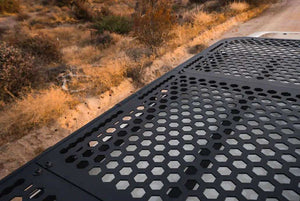 Lightweight aluminum roof racks and crossbars for adventure vans like Sprinter and Grenadier