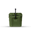 10QT Rugged Cooler in olive green with black handle for daily use and outdoor adventures