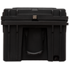 160L Rugged Case heavy-duty black storage box with lockable latches and nylon handles for outdoor and camping gear