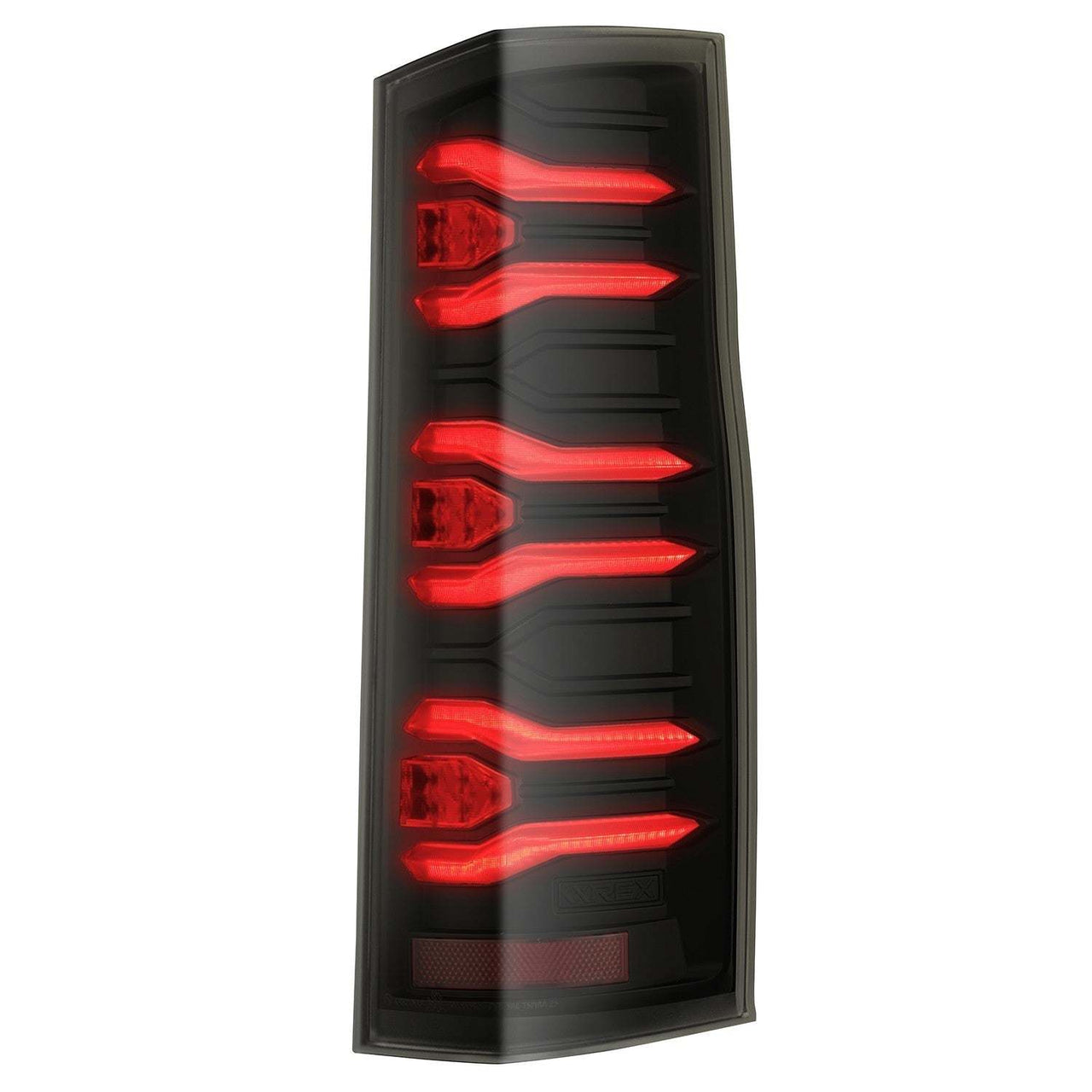 AlphaRex LUXX-Series Black Sprinter tail light illuminated