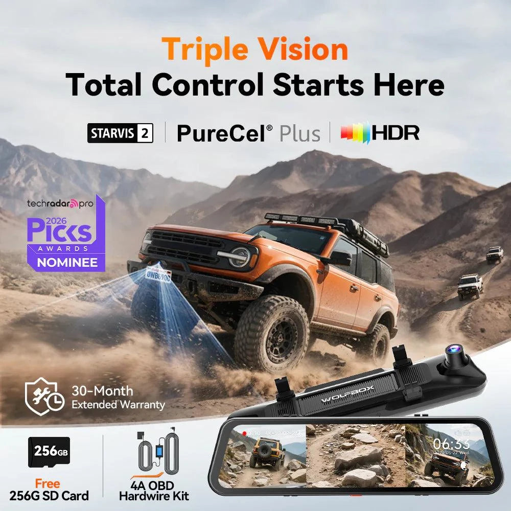 G900TriPro 4k Bumper Version Smart Rear View Mirror – view 3