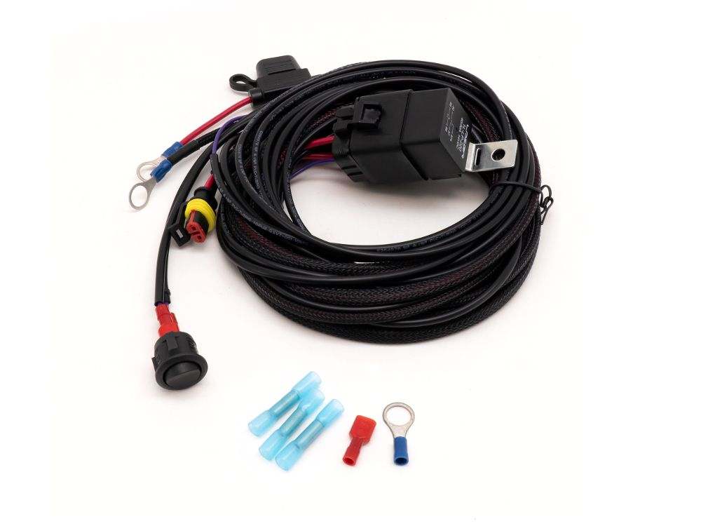 Triple R Wiring Harnesses with connectors and wiring components on a white background