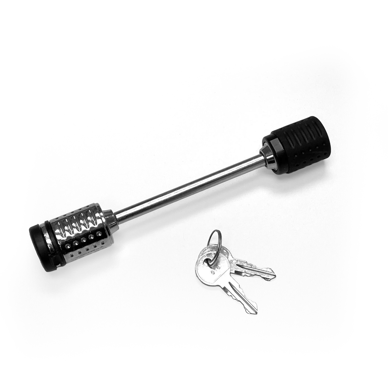 Compact Pin Lock bike theft deterrent with keys, designed for quick, lightweight security