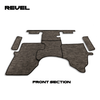 Custom-fit Revel floor mats for 2017-2019 models, designed to protect vehicle interiors from dirt and water.