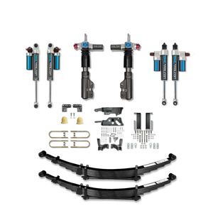 Sprinter Suspension System Arrow Trail Pro kit for 2015+ 2500 and 3500 AWD and 4X4 vans with shocks, leaf springs, and installation hardware.