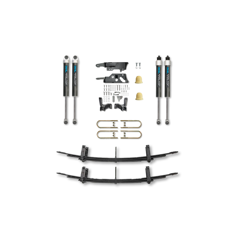 Sprinter Suspension System Arrow Road kit with monotube shocks and leaf springs for 2500 and 3500 4x4 and AWD models