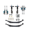 Sprinter Suspension System Arrow Trail Pro components for 2015+ 2500 and 3500 AWD and 4X4 vans with shocks, leaf springs, and hardware