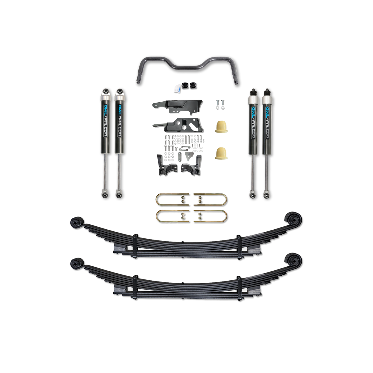 Sprinter Suspension System Arrow Road Pro kit with shocks, leaf springs, sway bar