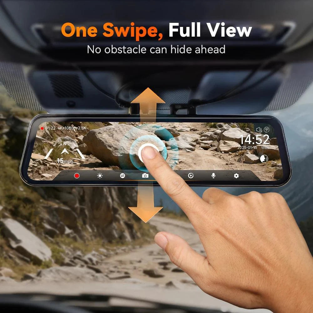 G900TriPro 4k Bumper Version Smart Rear View Mirror – view 5