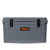 45QT Rugged Cooler gray heavy-duty outdoor cooler with black latches and ROAM logo