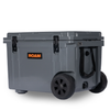 55QT Rolling Rugged Cooler with wheels and sturdy handles for easy transport