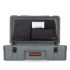 66L Lid Organizer with 420D nylon, PU backing, YKK zippers, and semi-opaque light-up pocket in rugged case lid