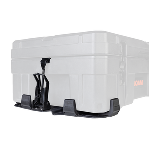 66L Rugged Mount quick-release system securing Rugged Case to roof rack