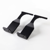 66L Rigid Mount pair in black powder-coated steel for mounting 66L Rugged Case on roof rack or flat surface