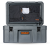 76L Lid Organizer with multiple zippered compartments inside rugged case lid for organized storage