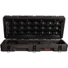 Open black ROAM 83L Rugged Case with durable LLDPE shell and lockable latches for heavy-duty storage