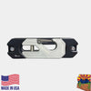 Aluminum recessed winch shackle with fairlead kit for improved approach angle and heavy load capacity