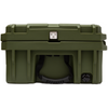 95L rugged case heavy-duty green storage box with lockable latches and handle