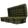 95L Rugged Case durable olive green heavy-duty storage box with lockable latches and open lid for outdoor gear protection