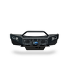 Ridgeline Sprinter bumper with full coverage, integrated lighting, and skid plate, designed for rugged protection and style on vans