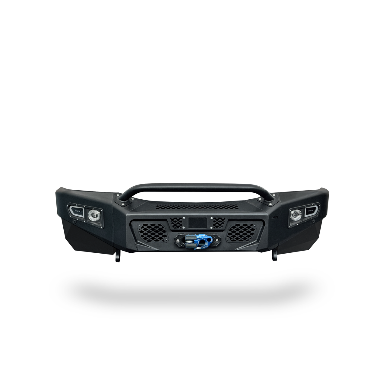 Ridgeline full coverage PreRunner Sprinter bumper with integrated lighting and rugged design for van protection and styling
