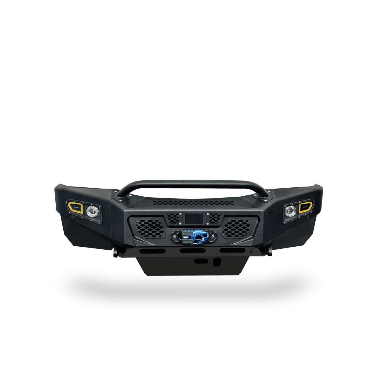Ridgeline Sprinter bumper with integrated lighting and skid plates for van protection and style