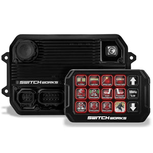 Alpha12 Digital smart switcher with 12 customizable LCD buttons for vehicle accessory control