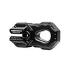 Agency6 black billet aluminum winch shackle with precision machining for heavy-duty recovery use