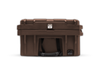 95L Rugged Case heavy-duty storage box with lockable latch and handle in brown
