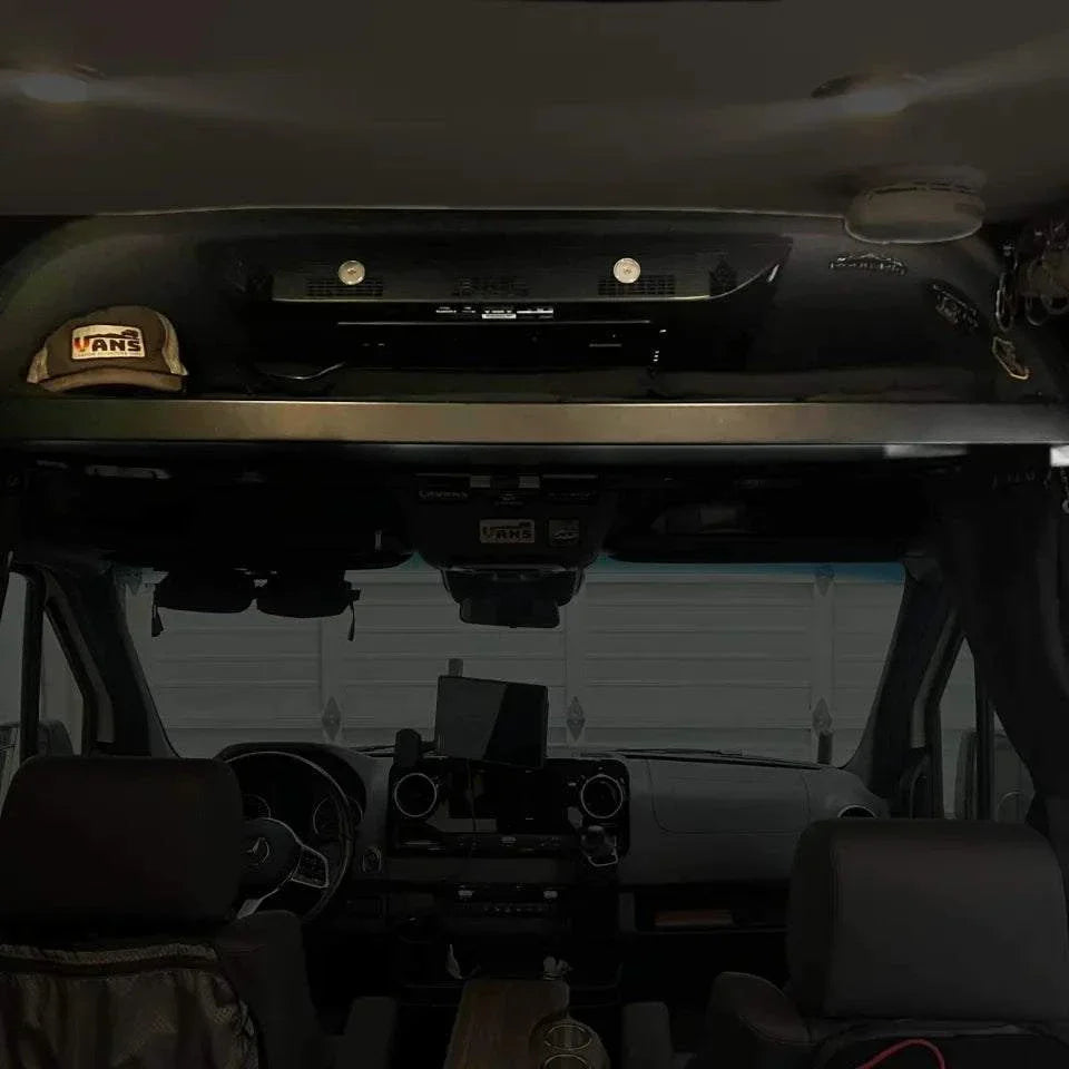 2019+ Sprinter Headliner Shelf No Curtain Rod – view 11