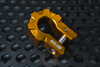 Gold 9-ton aluminum D-shackle set for heavy-duty off-road recovery with high corrosion resistance